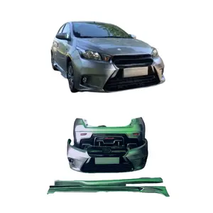 Aftermarket parts Pp Body Kit Front Bumper Rear Bumper and Side Skirt For Toyota YARIS L