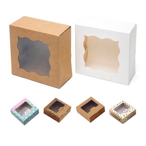 Caja de Embalaje de Cartón Mini Personalizada para Cupcakes, Galletas y <span class=keywords><strong>Donuts</strong></span> con Ventana Transparente de PVC, Bonita y Apta para Uso Alimentario - Product Image 5