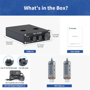 <span class=keywords><strong>Amplificador</strong></span> de Tubos Fosi Audio P1, Preamplificador de Búfer Estéreo de Alta Fidelidad con Válvula 6K4 &amp;   Aspiradora con Sonido Nítido &amp;   Control de tono de bajos <span class=keywords><strong>para</strong></span> el hogar inteligente - Product Image 6
