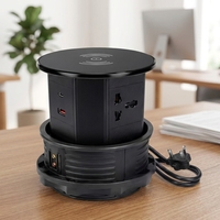 Hydraulische 16A 13A Hebe-Steckdose mit Automatischer Pop-Up-Funktion und Universeller/US/UK/EU Vierseitiger Steckdose für Versteckte Installation