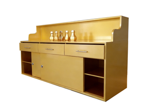 Mostrador <span class=keywords><strong>de</strong></span> Recepción y Gabinete <span class=keywords><strong>de</strong></span> Almacenamiento <span class=keywords><strong>de</strong></span> Oficina <span class=keywords><strong>de</strong></span> Lujo en Dorado, Elegante Mostrador <span class=keywords><strong>de</strong></span> Recepción para Vestíbulo <span class=keywords><strong>de</strong></span> Negocios para <span class=keywords><strong>Entrada</strong></span> Corporativa - Product Image 2