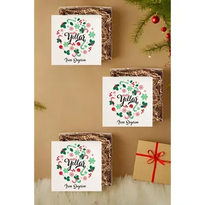 Juego de 3 Cajas de Regalo Vacías con Diseño Navideño Personalizado con Nombre para Celebraciones Navideñas - Product Image 1