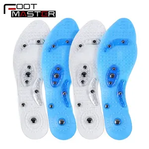 Best Selling Unisex Reflexology Acupressure Magnet Therapy Shoe Inserts Foot Massage Insoles