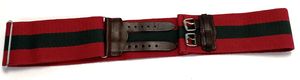 Cinturón estable <span class=keywords><strong>de</strong></span> cuero <span class=keywords><strong>de</strong></span> búhos y hebilla <span class=keywords><strong>de</strong></span> hierro, Color rojo, verde y rojo, <span class=keywords><strong>de</strong></span> buena calidad, para el mercado <span class=keywords><strong>de</strong></span> Fiyi, 8cm - Product Image 6