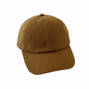 Casquettes de sport douces et confortables pour l'automne et l'hiver, logo personnalisé, casquette de baseball tendance, casquette de baseball en laine pour se tenir au chaud - Product Image 3