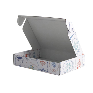 Boîte d'expédition en carton ondulé personnalisée avec poignée et fentes, finition brillante, pour chaussures et vêtements - Product Image 6