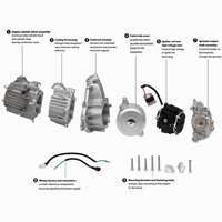 Ensemble moteur horizontal OHV 110cc 125cc, démarrage électrique, transmission automatique, pour ATV, quad, buggy de sable