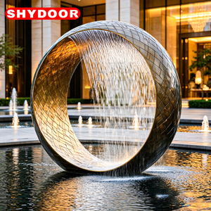 Sculpture de tour conique en acier inoxydable Ramatic, décoration de jardin extérieure personnalisée, ornement paysager abstrait moderne en métal - Product Image 6