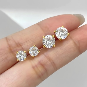 Boucles d'oreilles cerises délicates en zircon cubique plaqué or 18 carats pour femmes, bijoux fantaisie en gros - Product Image 4