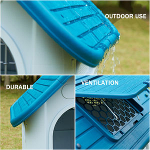 <span class=keywords><strong>Cage</strong></span> pour chien de luxe en plastique intérieur extérieur moderne bon marché grande niche pour chien - Product Image 5