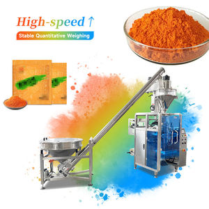 Automatic Chilli Powder Packing Machine VFFS Film Pod Filling <b>Sealing</b> Equipment for Spice Pepper Powder Sachet Packaging - Product Image 1