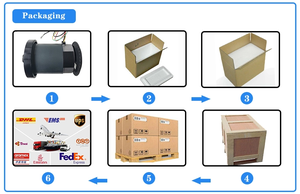 LUNYEE 4800 RPM Motor de cinta de correr motorizada eléctrica 2HP 180V DC Motores de cepillo de imán permanente - Product Image 5