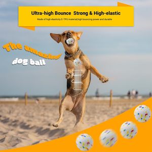 Jouet pour chien, balle pour chiens agressifs, durable, écologique, rebondissante, légère, flottante, en matériau ETPU - Product Image 5