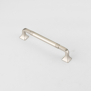 Poignées de meuble modernes en nickel brossé, tirants de tiroir argentés avec détail annulaire, série de <span class=keywords><strong>quincaillerie</strong></span> <span class=keywords><strong>pour</strong></span> <span class=keywords><strong>cuisine</strong></span> et armoire - Product Image 4