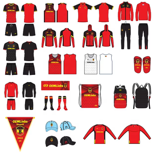 Ensemble complet d'uniformes de football personnalisés, maillot de football, kit d'équipe, maillots de football <span class=keywords><strong>pas</strong></span> chers, ensemble de football de haute qualité - Product Image 3