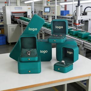 Custom Luxury Jewelry <b>Box</b> OEM ODM Jewelry <b>Box</b> Supplier in Guangzhou Magnetic Velvet Paper PU Plastic Jewelry <b>Box</b> Certified - Product Image 1