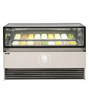 Large capacity commercial display horizontal freezer cabinet freezer ice cream freezer