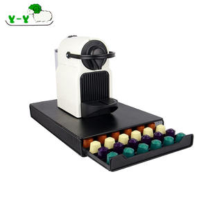 40 50 60 80 cápsulas de Metal negro bambú <span class=keywords><strong>Nespresso</strong></span> cápsulas almacenamiento soporte de exhibición estante Cápsula de café cajón para el hogar Oficina Cocina - Product Image 1