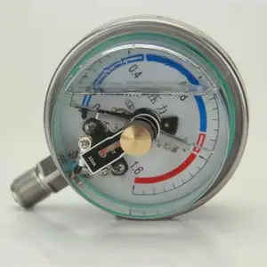 Manómetro de presión resistente a los golpes lleno de líquido