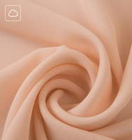 Tissu en polyester mousseline froissée effet crêpe, vente en gros d'usine