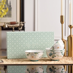 Hot Selling White Peony Series Exquisite Bone China Tea Cup With Lid Handpainted Tableware <b>For</b> Hotel - Product Image 2