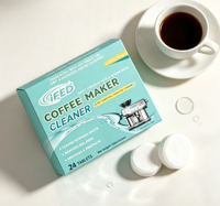 Pastillas de Limpieza para Cafeteras con Fórmula Neutra Sin Residuos que Garantizan una Siguiente Taza de Café con Sabor Limpio