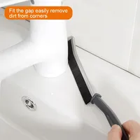 2023 multifonctionnel 3 pièces TPR crevasse brosse de nettoyage Gap coins morts fenêtre ou porte coulissante piste brosse de nettoyage