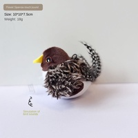 Jouet pour chat modèle KDL25326 Fujian Self-Hi Anoxi, simulation de son, plume en peluche, bâton intelligent pour taquiner, artefact automatique
