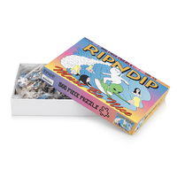 Casse-tête ours en voiture de luxe personnalisé Casse-tête en papier de 500 pièces pour adultes et enfants dans le genre des puzzles