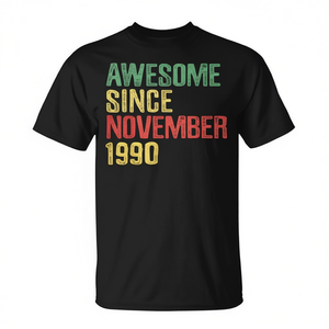 เสื้อยืดวันเกิดครบรอบ 29 ปี น่าทึ่งตั้งแต่เดือนพฤศจิกายน 1990 - Product Image 2