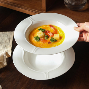 Assiette à salade de légumes en porcelaine de secours minimaliste de style européen - Product Image 6