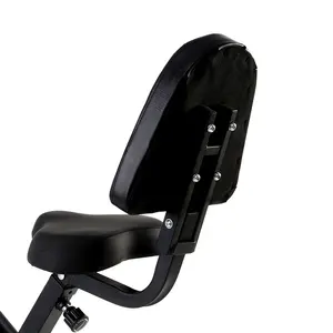 Magnetic Exercise Equipment With Arm Leg Band Pulse Sensor Back Rest Large Seat Folding Exercise Bike For Seniors