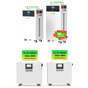 Kit de stockage d'énergie solaire hybride certifié CE 51.2V 28.6KWH 32KWH avec batterie mobile séparée, port de communication CAN, LVM30L High - Product Image 6