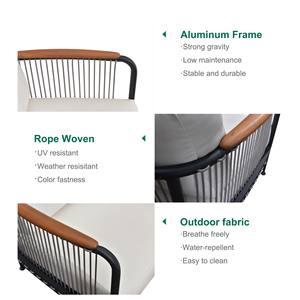 Ensemble <span class=keywords><strong>de</strong></span> <span class=keywords><strong>table</strong></span> et chaises <span class=keywords><strong>de</strong></span> salle à manger d'extérieur en aluminium moderne Express Garden, ensemble <span class=keywords><strong>de</strong></span> patio, mobilier <span class=keywords><strong>de</strong></span> restaurant, <span class=keywords><strong>table</strong></span> <span class=keywords><strong>de</strong></span> <span class=keywords><strong>bistrot</strong></span>, chaises, cour - Product Image 3