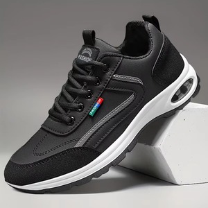Zapatillas Deportivas Clásicas de Pierna Ancha para Mujer, Diseño Desgastado Moderno, Parte Superior de Malla, Cierre con Cordones, Tendencia de Moda Otoñal - Product Image 1