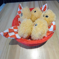 Offre Spéciale : Ensemble de 5 Peluches Poulet Nuggets d'Émotionnel Soutien, Jouets en Peluche Alimentaires Mignons, Panier Cadeau Amusant Anti-Stress Unisexe 14 PP