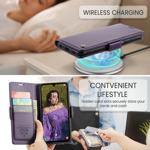 CaseMe donna e uomo portafoglio RFID per <span class=keywords><strong>Samsung</strong></span> A05s A55 <span class=keywords><strong>A35</strong></span> A25 A15 <span class=keywords><strong>Cover</strong></span> Anti-Shock proteggere custodia in pelle sintetica per <span class=keywords><strong>Samsung</strong></span> A05s - Product Image 5