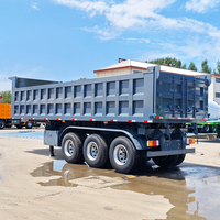 Semi-remorque benne basculante neuve d'occasion de marque Chengda Shandong, prix usine, pour le transport d'acier