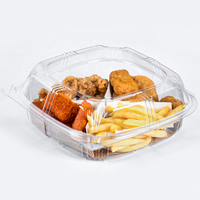 Boîte d'emballage jetable pour salade en plastique de haute qualité, transparente, en PET, pour hamburgers