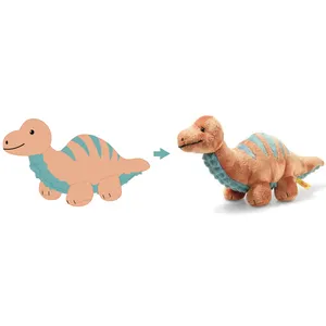 Poupée de dinosaures animaux personnalisés de 11 pouces peluches de dinosaure en peluche jouets en peluche pour enfants