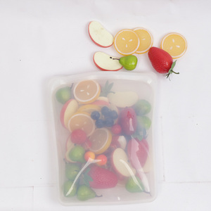 Lot de 3 sacs de conservation alimentaire réutilisables en silicone avec fermeture éclair – Nouveauté en gros - Product Image 4
