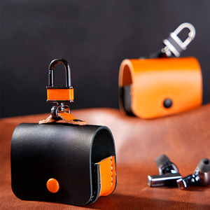 Funda de cuero genuino de alta calidad para auriculares Bluetooth para <span class=keywords><strong>Huawei</strong></span> <span class=keywords><strong>Freebuds</strong></span> <span class=keywords><strong>Pro</strong></span> 1 2 Funda de cuero real - Product Image 2