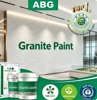 Peinture à effet granit durable, peinture à base de pierre véritable, forte adhérence, revêtement extérieur anti-pollution, adapté aux appartements, aux jardins et aux clôtures.