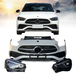Rejilla de Parachoques Delantero y Cubierta de Faros Originales para <span class=keywords><strong>Mercedes</strong></span>-Benz <span class=keywords><strong>Clase</strong></span> C W206, Producto de <span class=keywords><strong>Seguro</strong></span> de Auto en Oferta - Product Image 2