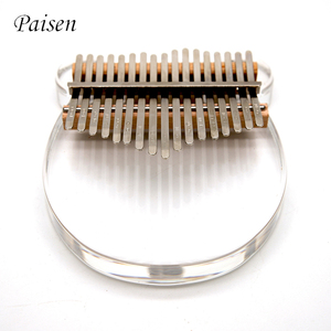 Paisen Sanza mbira de cristal de acrílico transparente de vidrio calimba 17 clave kalimba dedo pulgar piano para la venta - Product Image 1