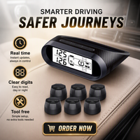 Système de surveillance de la pression et de la température des pneus de camion TPMS avec capteur externe IP67 433,92 MHz MATA T2 6 pneus