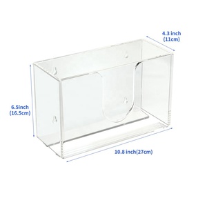 Parete Supporto Del Tessuto Coperchio Della Scatola Del Tessuto Acrilico di Plastica Da Cucina Ristorante Portatovaglioli Asciugamano Viso Titolari di Carta - Product Image 2
