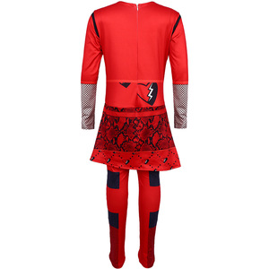 Costume de cosplay rouge Descendants 4, combinaison pour Halloween, tenue de scène, taille adulte - Product Image 4