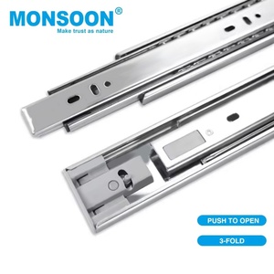 45Mm Ngăn Kéo Kính Thiên Văn Kênh Mềm Đóng Ngăn Kéo Thanh Trượt Bóng Mang Ngăn Kéo Đẩy Để Mở Bóng Mang Trượt Cho Bàn Bếp - Product Image 1