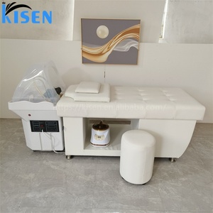 Kisen Modern Portable Shampoo Chairs Set Hair Salon Furniture Good Quality Head Therapy and <b>Steamer</b> Without Plumbing Shampoo Bed - Product Image 3